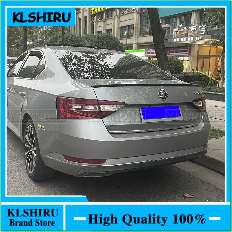 

Car Accessories For Skoda Superb 2015- 2019 ABS Plastic Unpainted Primer Color Tail Trunk Boot Lip Wing Rear Spoiler Decoration