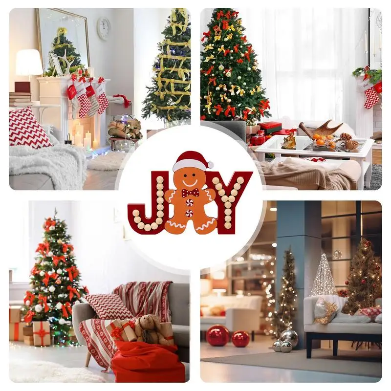 Милые гномы для стола JOY рождественские деревянные фигурки стол Центральная