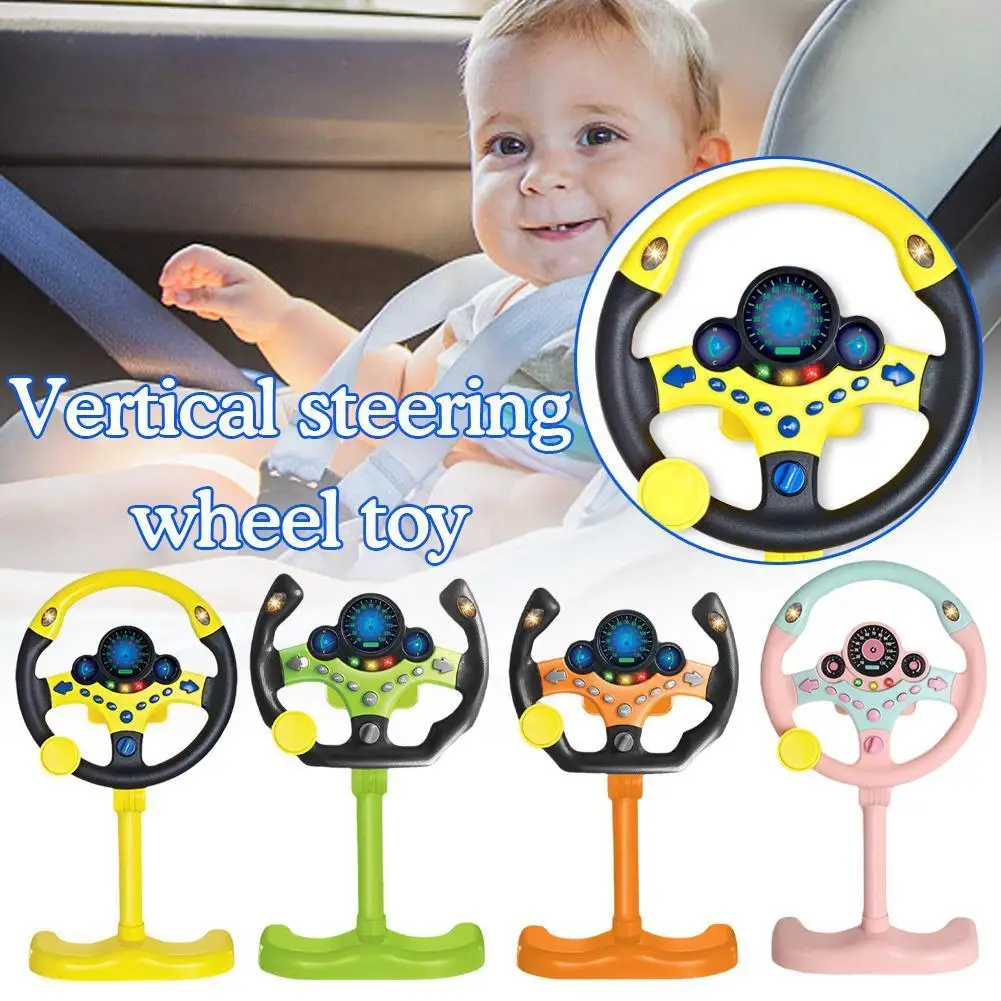 

Electric Simulated Driving Steering Three-Dimensional Portable And Toy Light Gifts Copilot Educational Wheel Sound Children Q9Z7