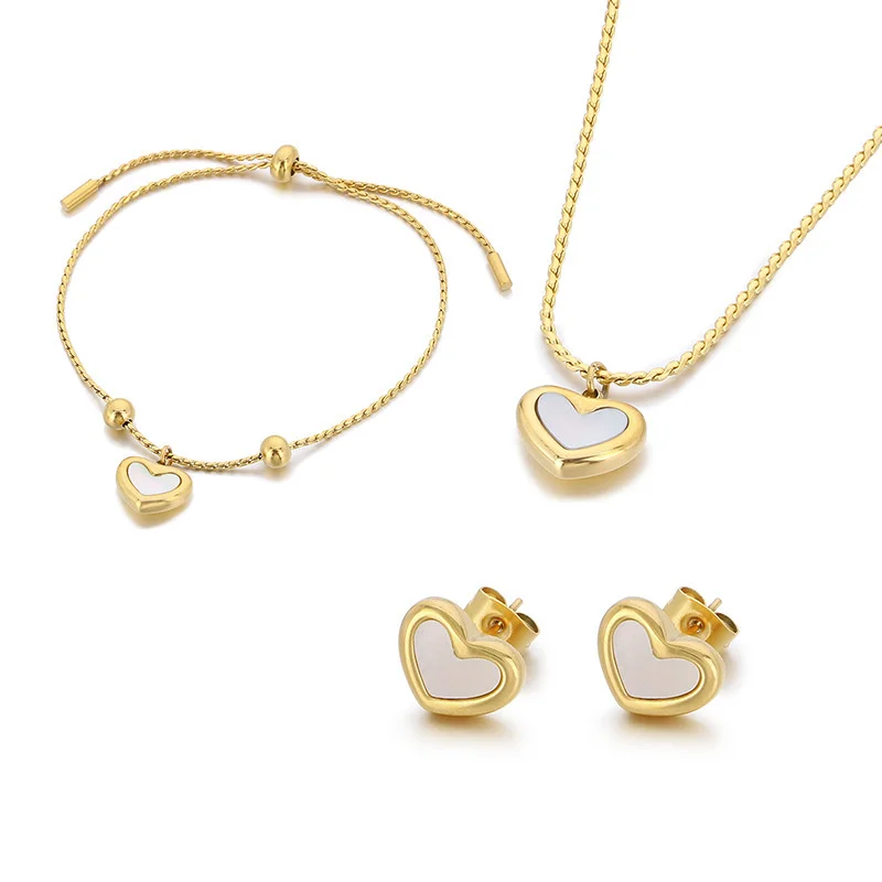 Цепочка с подвеской в форме сердца из нержавеющей стали 316L