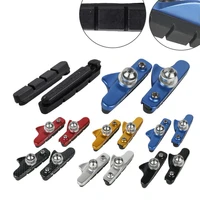 1 pair road mountain bike brake pads mtb bicycle braking v brake holder shoes rubber blocks durable cycling accessories