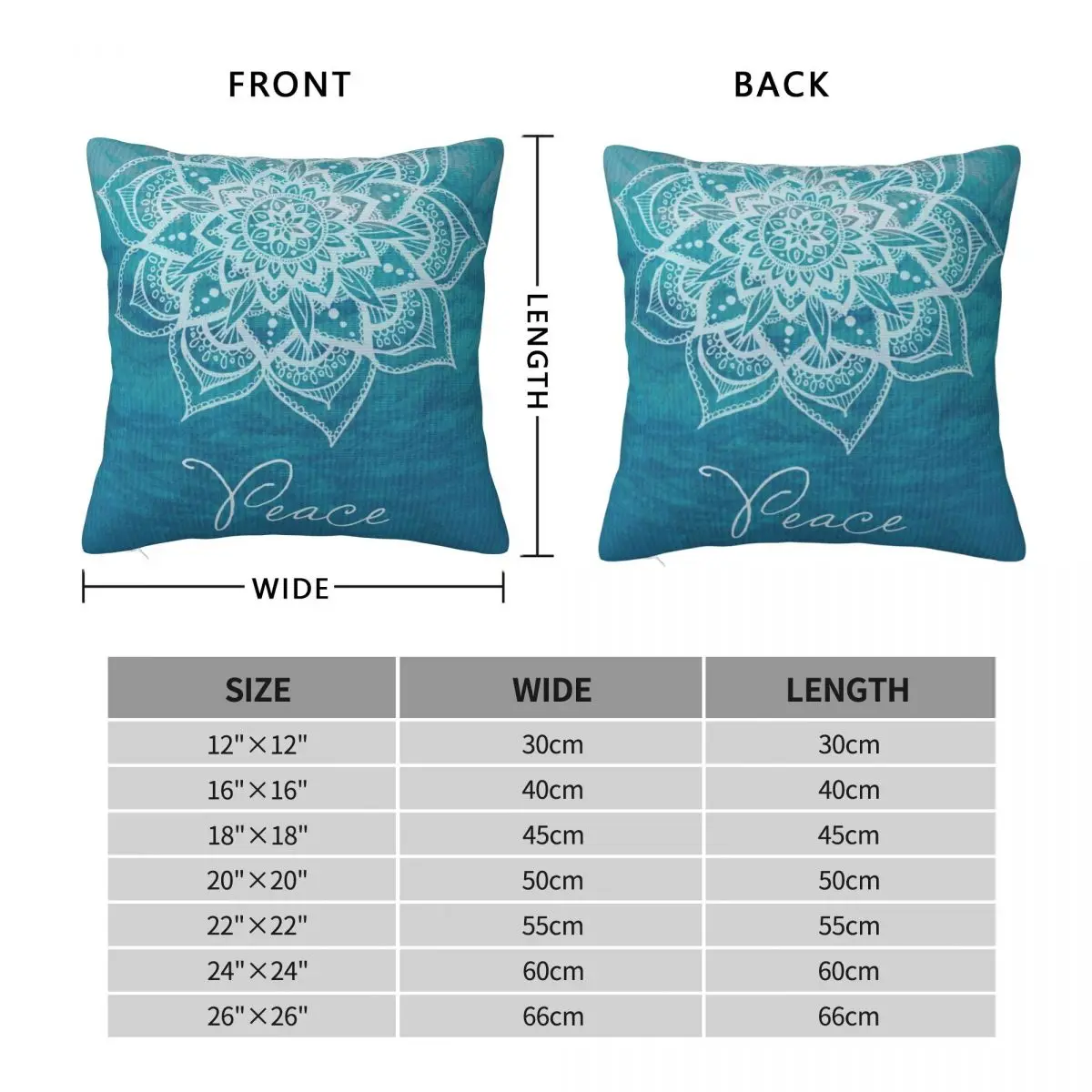 Рисунок 4 - Квадратная наволочка Peace