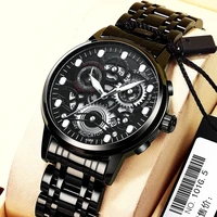 qingxiya brand luxury watch mens automatic hollow trend quartz watch stainless steel band waterproof luminous fashion watches