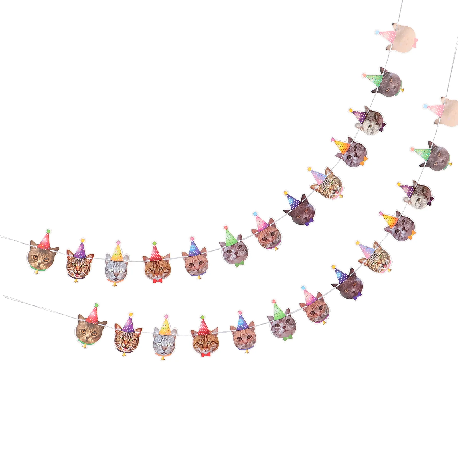 

2 Pcs The Sign Banner Party Birthday Christmas Decor Ceiling Theme Baby Happy Banners