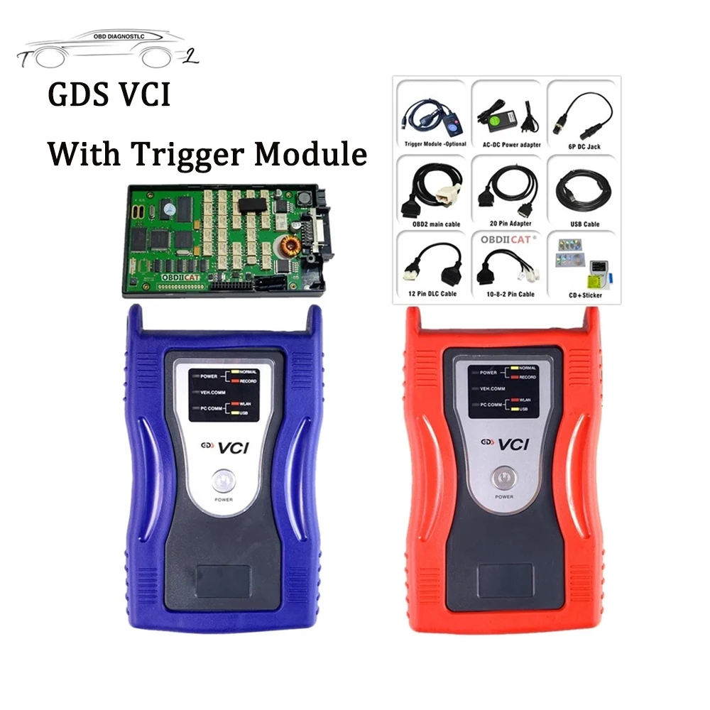 

Диагностический интерфейс GDS VCI OBD 2, устройство для диагностики внутреннего интерфейса с триггерным модулем, с возможностью записи полета