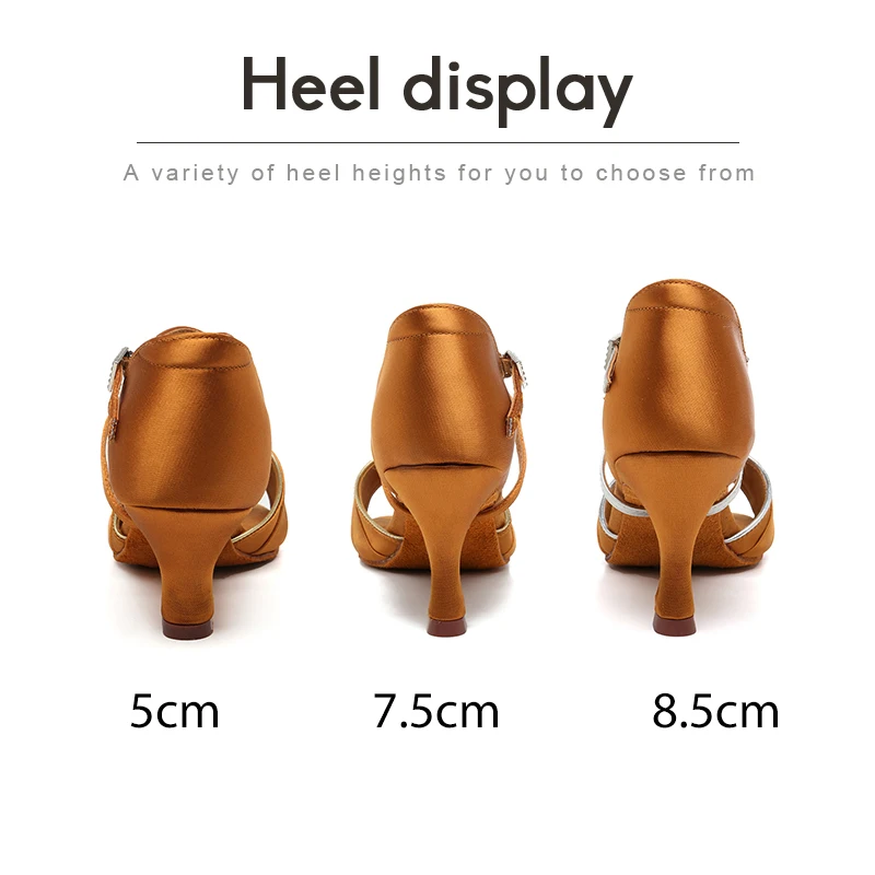DKZSYIM Women Latin Dance Shoes Ladies Ballroom Salsa Dancing Shoes Silk Soft Soles Dance Sandals Girls Tango Shoes Wholesales