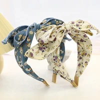 printed headband new fashion hair accessories bow tie hairpin girls outside the starting bundle wholesale
