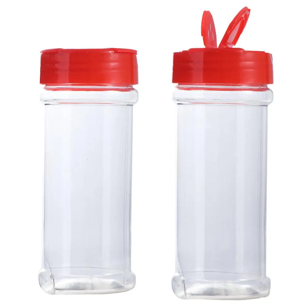 200ml Clear Plastic Spice Jar Transparent Seasoning Bottle Butterfly Cover Refill Containers Cumin Powder