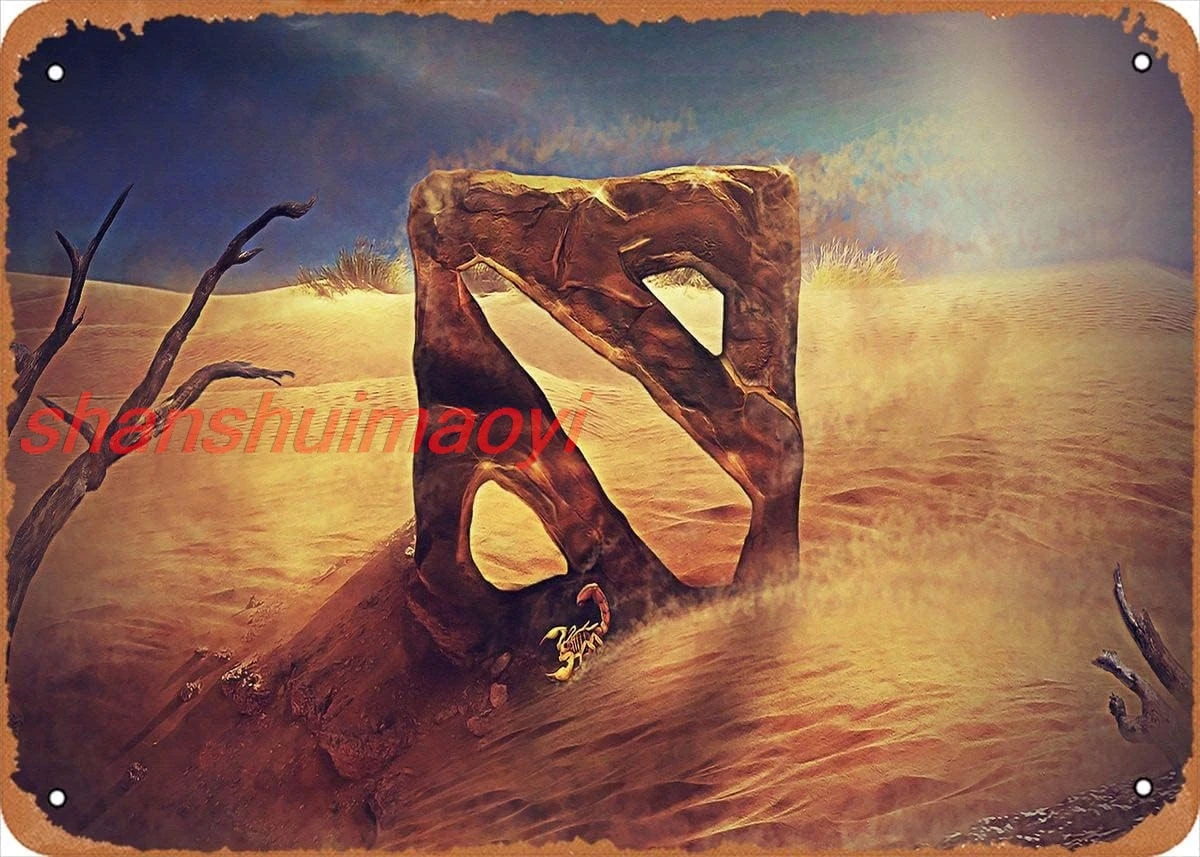 Эмблема с логотипом DOTA 2 винтажный спортивный постер металлическая жестяная