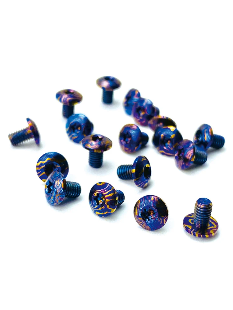 12 шт./лот CNC Timascus титановый дамасский нож ручка Сделай Сам часть м3 резьбовые винты