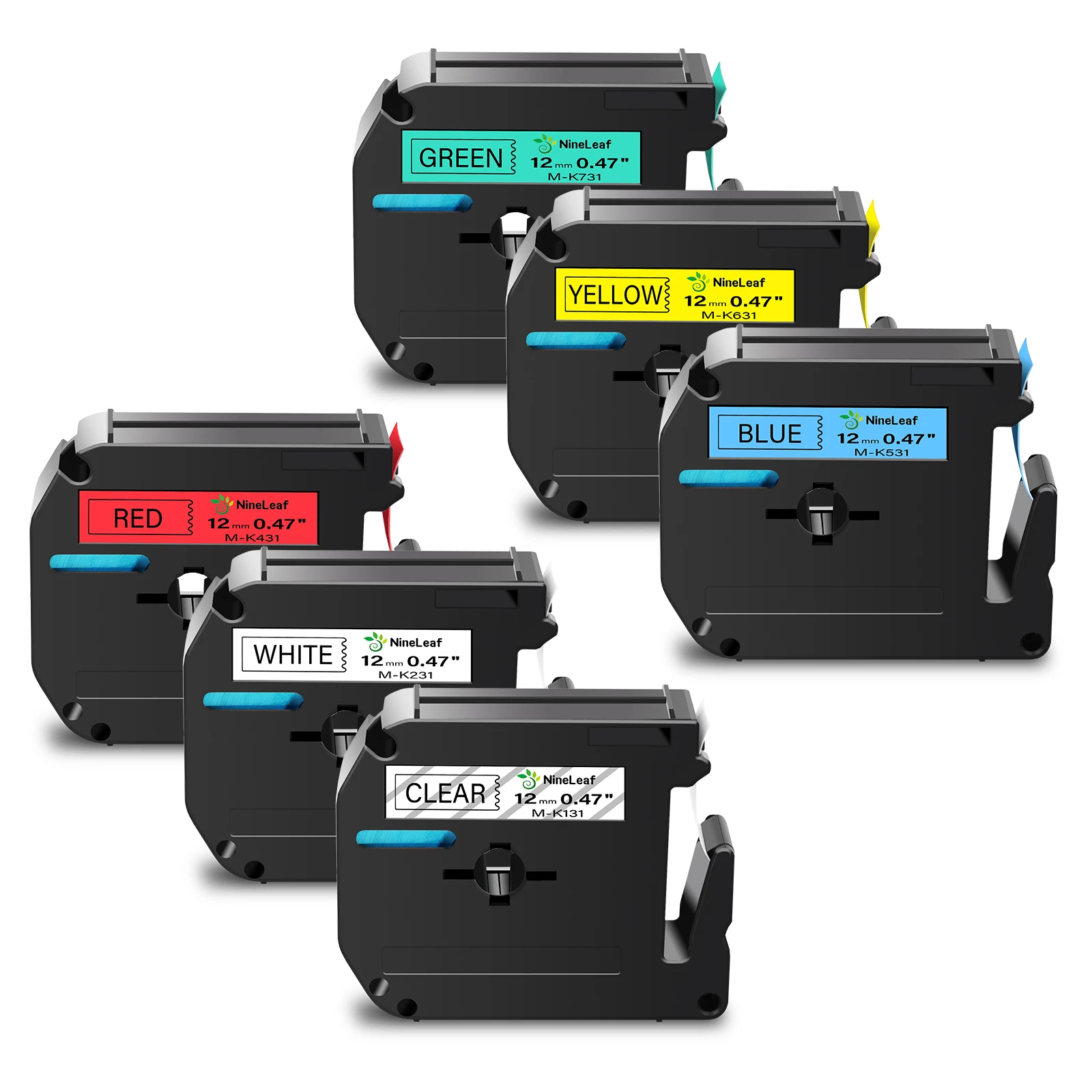 Лента для этикеток, совместимая с Brother MK 12 мм 9 мм