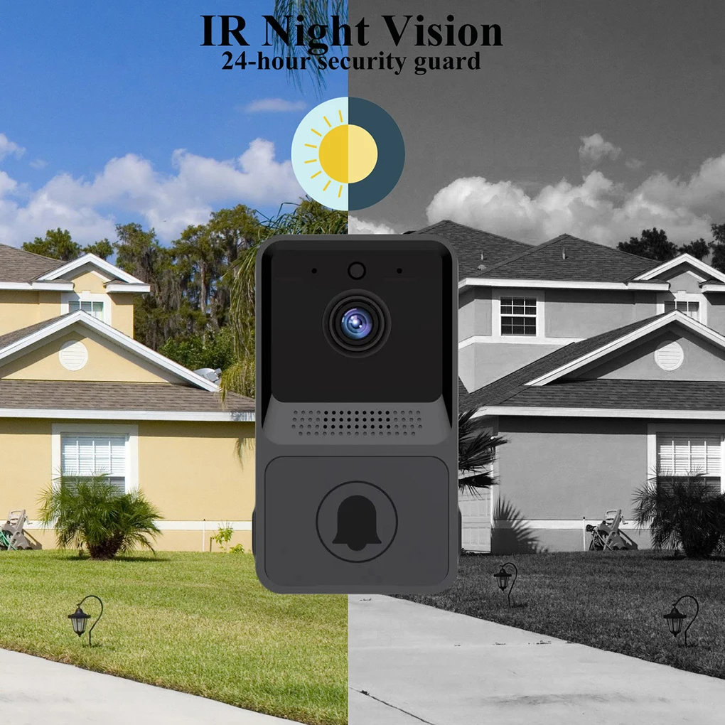 

Smart WiFi Door Bell Night View Remote Viewing Wireless Button Doorbell