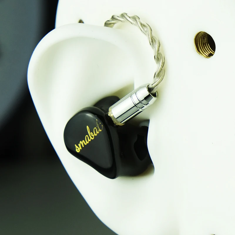 Черные наушники-вкладыши smможем Hi-Fi 10 мм Графеновый сабвуфер диафрагма из смолы с