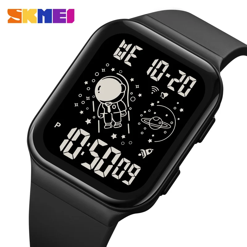 

SKMEI New Creative Astronaut Dial Calendar Stopwatch Back Light Display Wristwatches For Mens 5Bar Waterproof Sports Watches