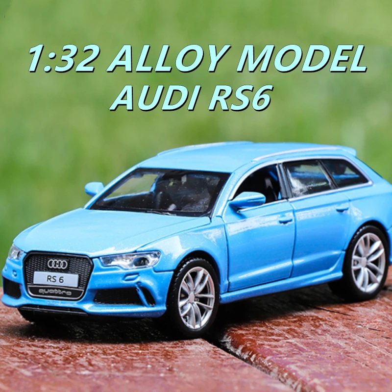 Модель автомобиля Audi RS6 в масштабе 1:32 Автомобиль Универсал из сплава Литые