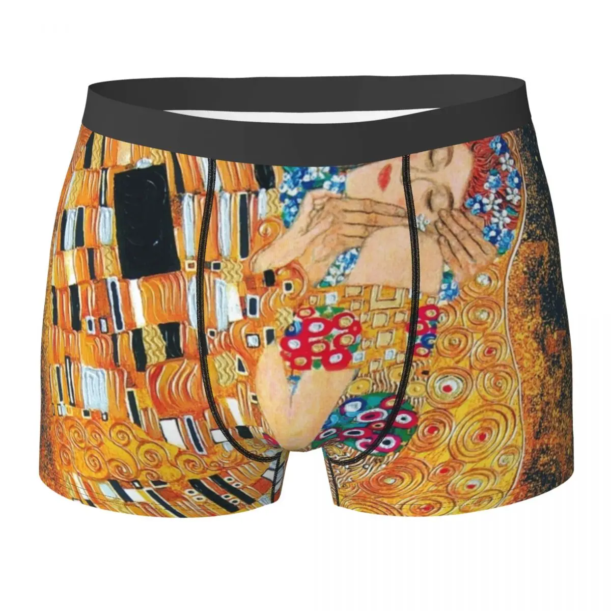 

Klimt Underwear Gustav Klimt The kiss Male Panties Printed Comfortable Boxer Shorts Trenky Boxer Brief Plus Size 2XL