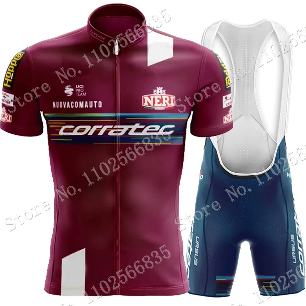 Team Corratec Cycling Jersey 2023 Set Short Sleeve Italy Clothing Mens Road Bike Shirts Suit Bicycle Bib Shorts MTB Maillot Ropa
