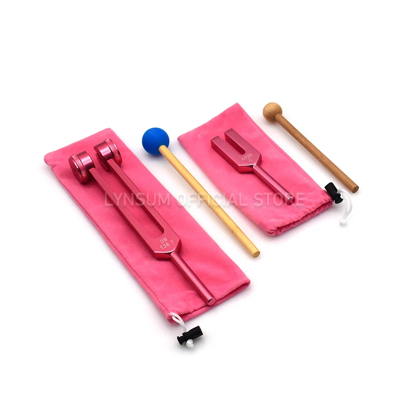 

OM 136.1C 4096C Tuning Fork Yoga 136.1 Hz Chakra Reflex Hammer Body Muscle Relaxation Spiritual Healing Sound Vibration Tool