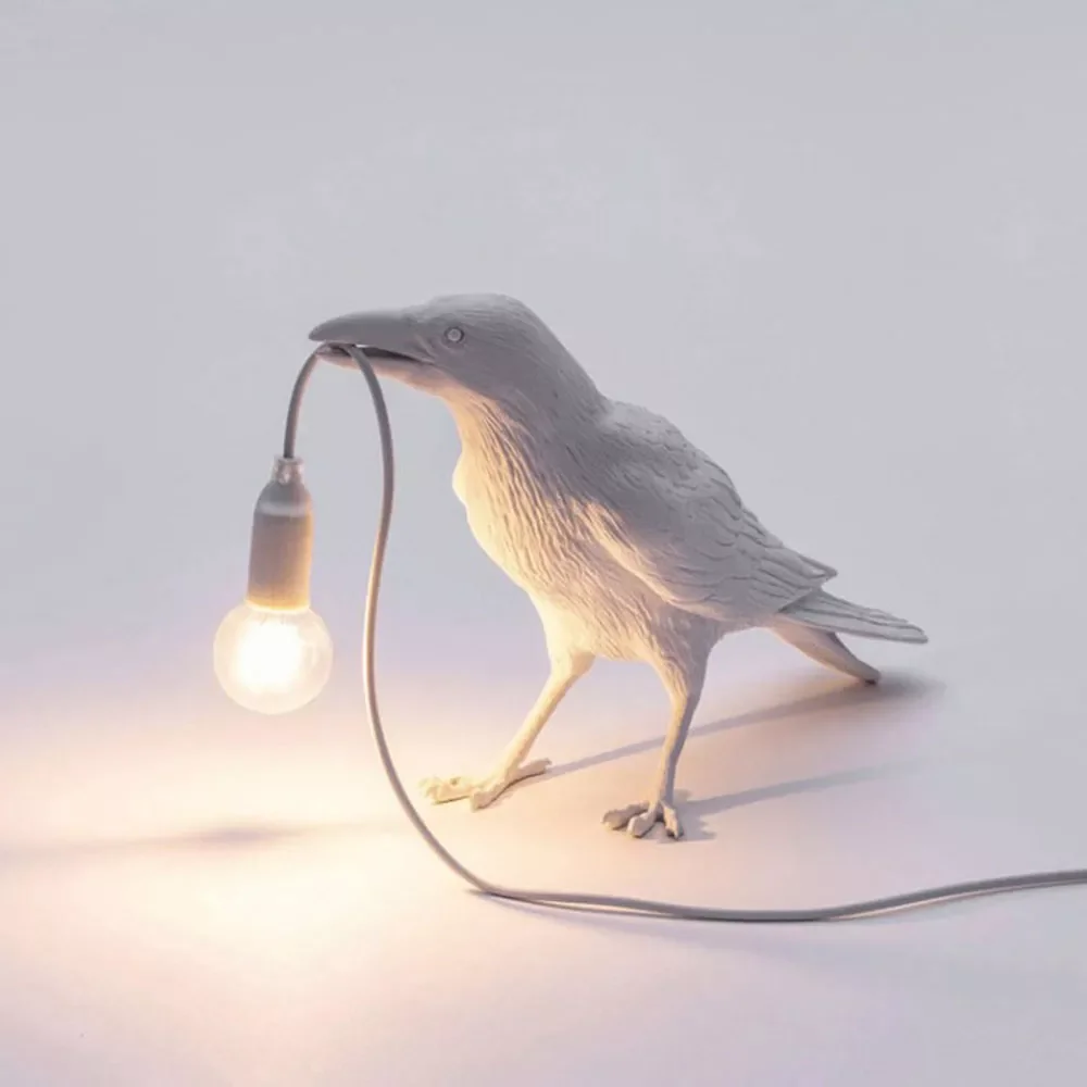 

Lucky Bird Wall Lamp Nordic Reading Decorative Ornaments Bedroom Bedside Lamp Simple and Creative Indoor Animal Table Lamp Bird