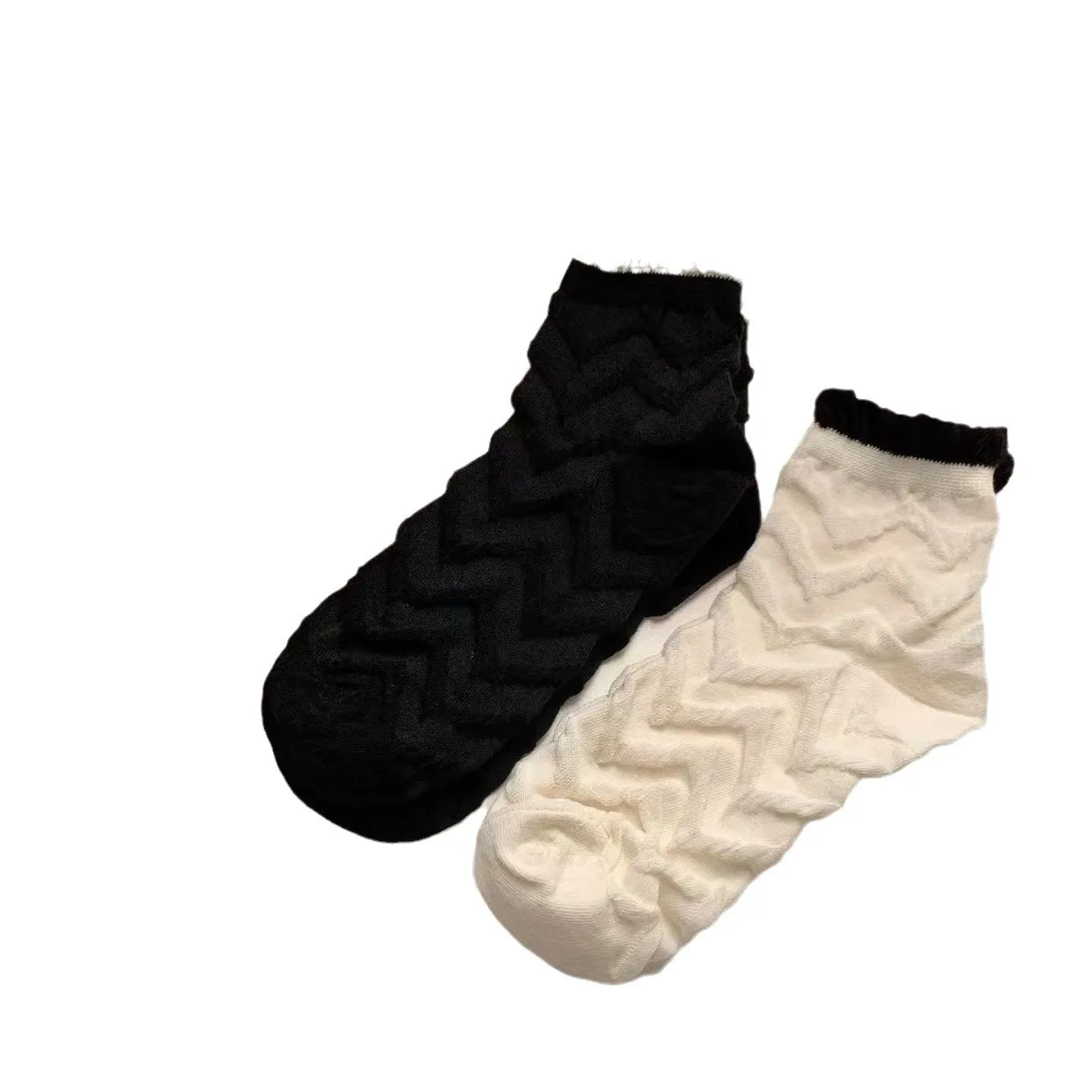 Женские носки японские с пузырьковым носиком четыре сезона простой однотонный