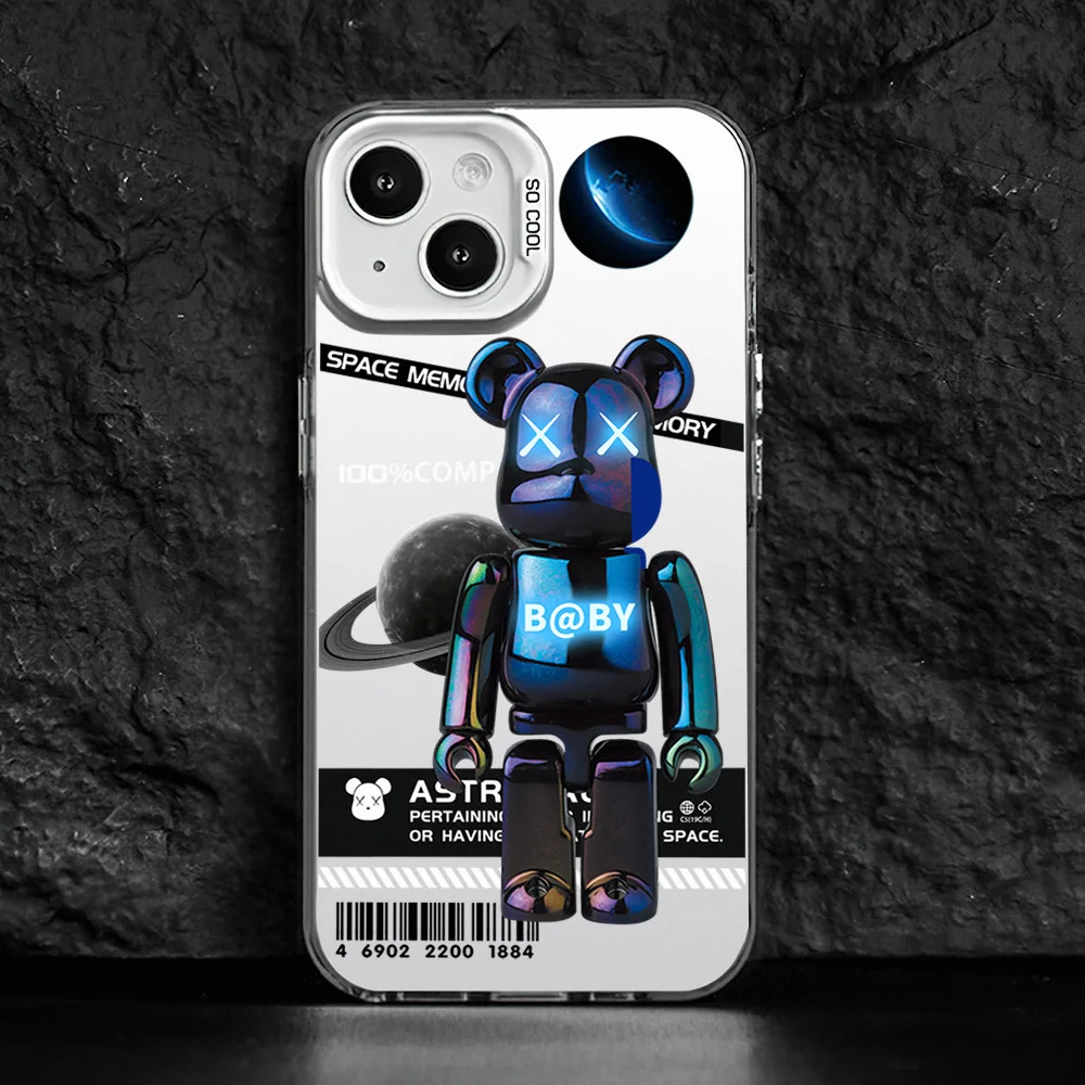 Чехол для телефона Космический астронавт-робот-игрушка-медведь Samsung Galaxy S24 S23 S22 Plus