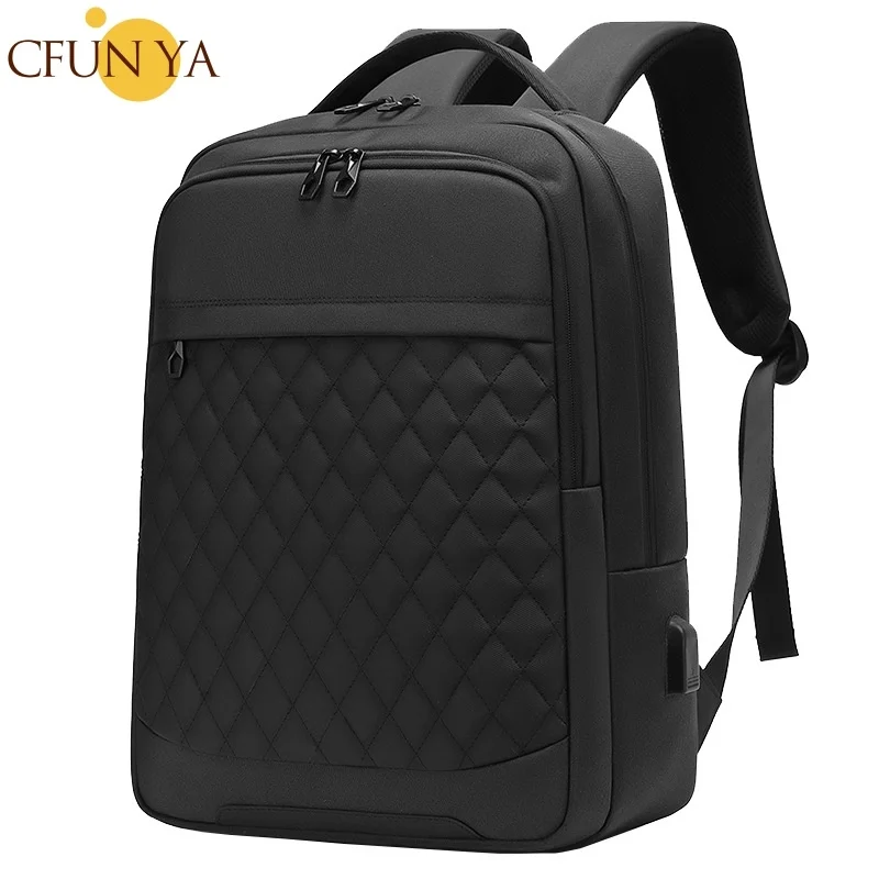 

Casual Men's Waterproof Backpack Travel Bags Large Capacity Business 15.6" Laptop Shoulder Bag Multifunctional Schoolbag