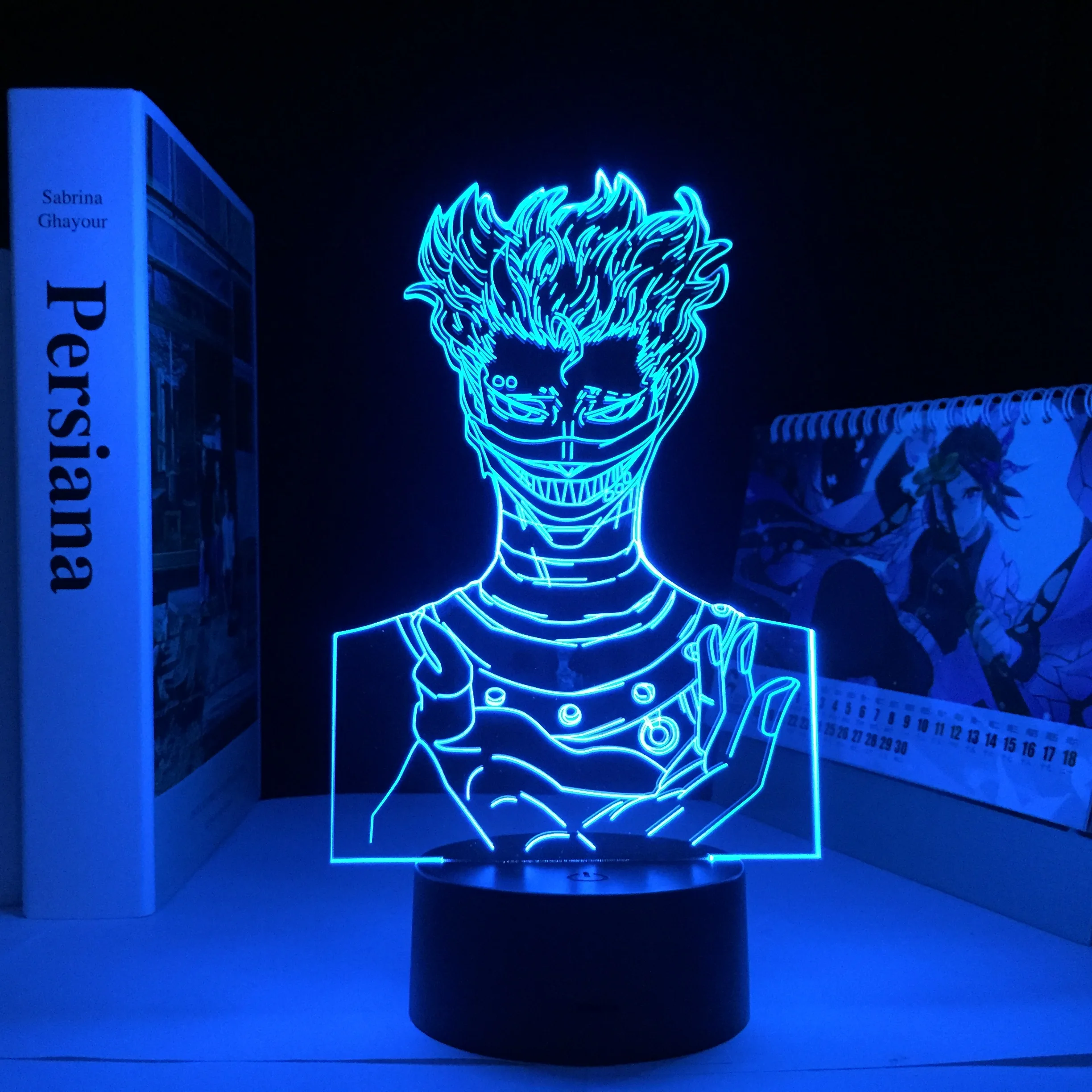 

Zora Ideale LED Night Light for Bedroom Decor Gift Colorful Nightlight Manga Black Clover Zora 3D Lamp Anime Black Clover