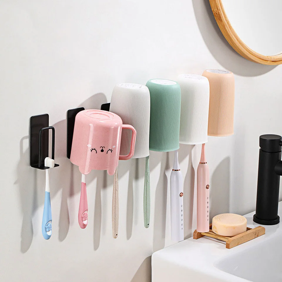 

Стеллаж для хранения зубных щеток в унитазе, настенный держатель для чистки пар, настенный держатель для одной чашки для полоскания рта