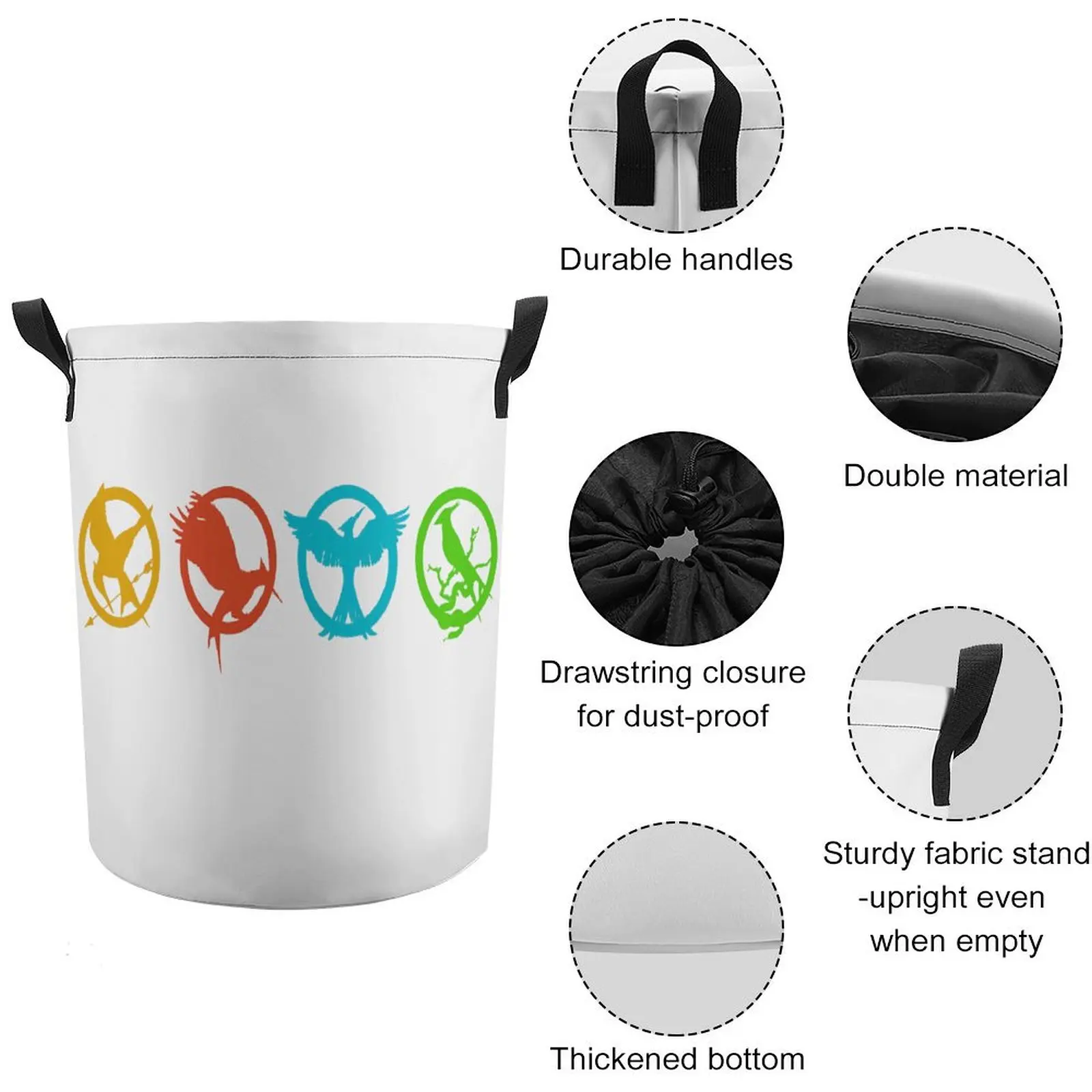 Завяжите свой грязный карман Голодные игры Mockingjay логотипы для Sal