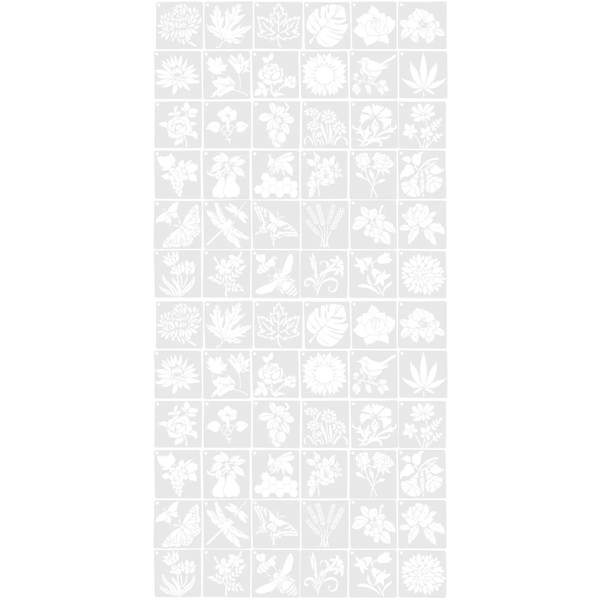

72 pcs Plastic Painting Stencils DIY Painting Stencils Reusable Stencils for Crafts Wall Painting Templates