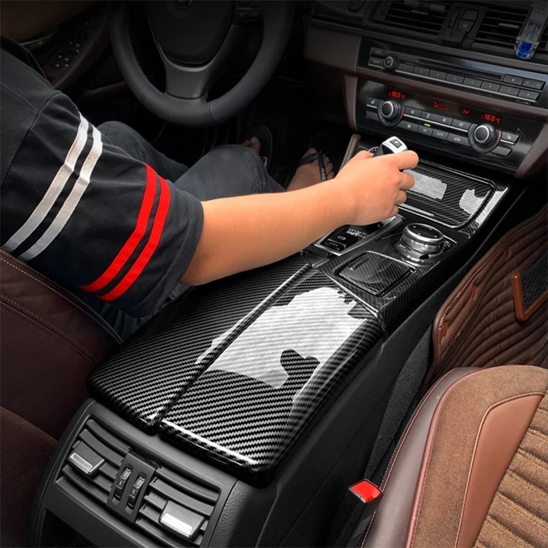 Для BMW 5-й серии E60 F10 G30 G32 ABS карбоновая текстура укладка уборка подлокотник