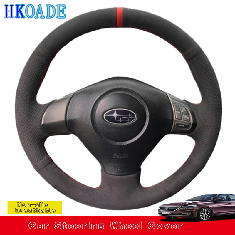 

Настройка замшевой кожи DIY Автомобиль Крышка рулевого колеса для Subaru Forester Impreza Legacy Exiga Автомобильные аксессуары Интерьер автомобиля