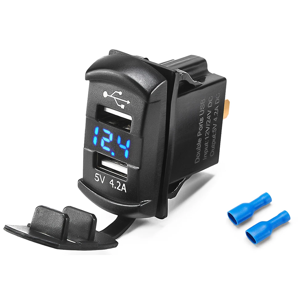 

Автомобильное зарядное устройство с двумя USB-портами для Can-AM Maverick X3, совместимое с Polaris RZR 1000 XP UTV ATV