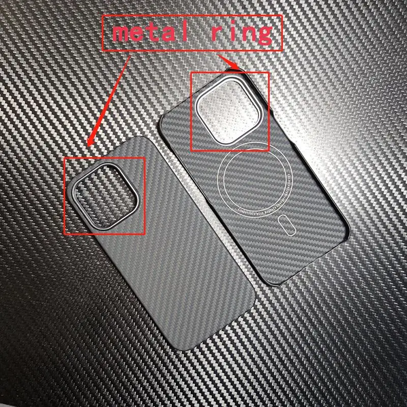Cena Dla Magsafe Magnetyczny Pokrowiec Na IPhone 14 Pro Max Metalowy Pierścień Z Włókna Węglowego Aramidowy Futerał Na Telefon IPhone 14 Plus