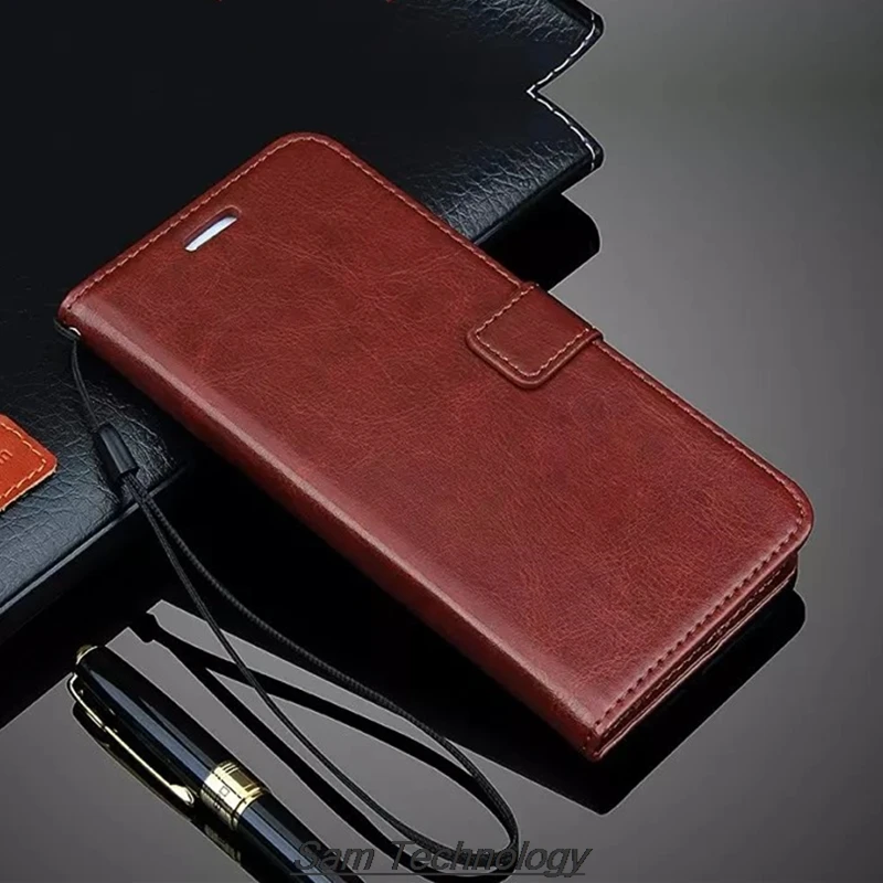 Фото Чехол-держатель для карт для Xiaomi Mi 10T/10T Pro, откидная крышка из искусственной кожи, чехол-бумажник в стиле ретро, чехол для телефона Business Capa Fundas Coque №2