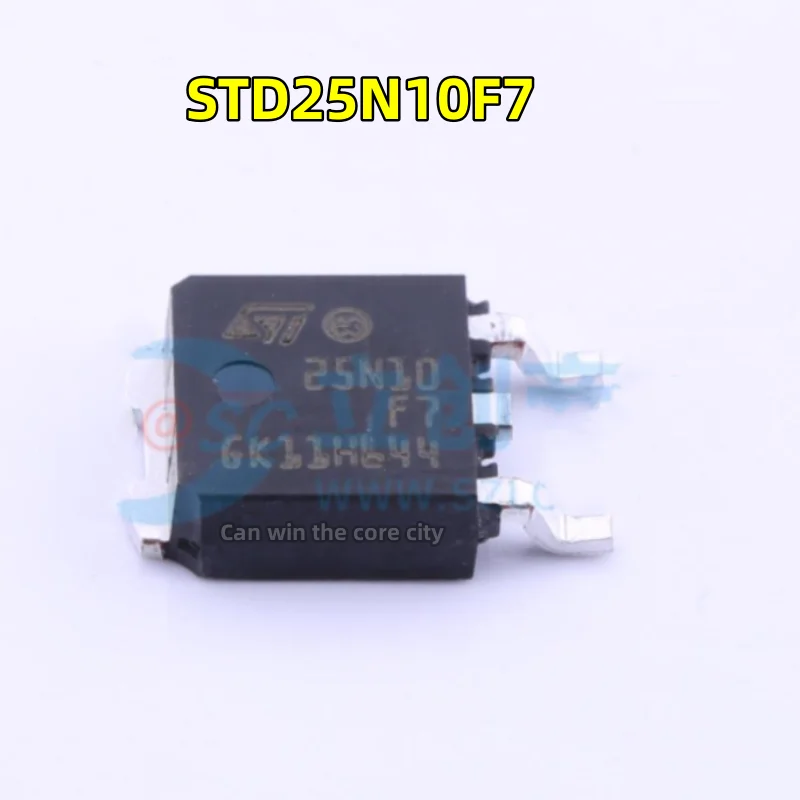 

10 pieces New spot STD25N10F7 25N10F7 TO-252 25A 100V MOS field effect tube spot