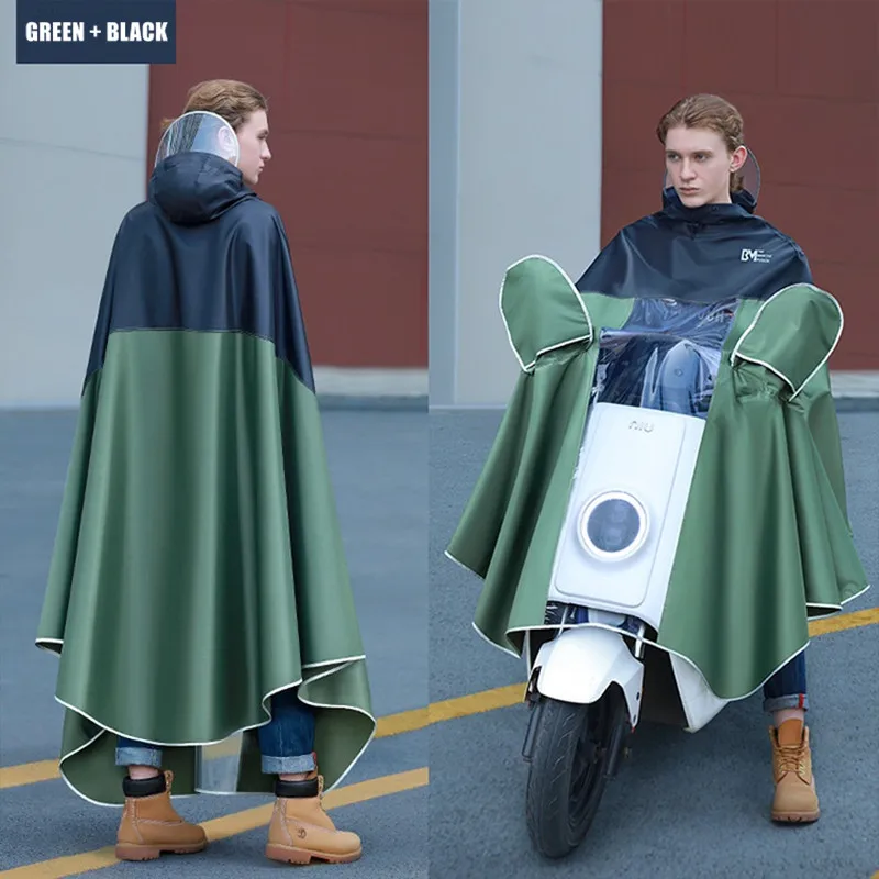 

Motorcycle Color Matching Raincoat Long Rainstorm-proof Transparent Dashboard Rainwear Oxford Universal Riding Raincoat