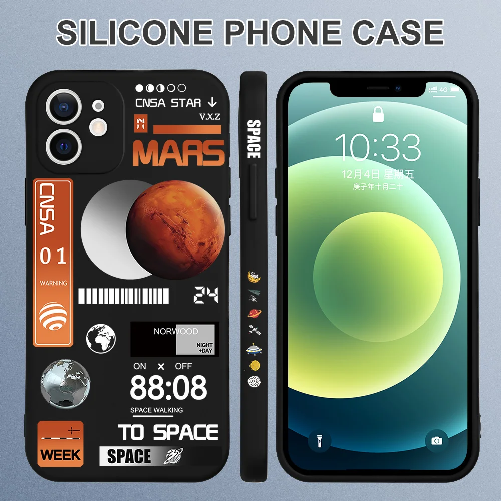 

Space Planet Painted Phone Case For IPhone 13 12 11 Pro Max XS Max XR X Cover Funda For IPhone 12 13 Mini 8 7 6 6S Plus SE Case
