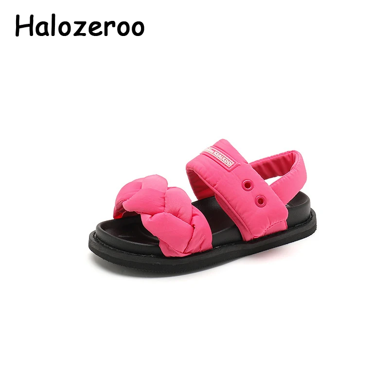 

Детские пляжные сандалии, брендовая водонепроницаемая обувь для маленьких девочек, модные спортивные тапочки для мальчиков, повседневные школьные тапочки на плоской подошве, лето