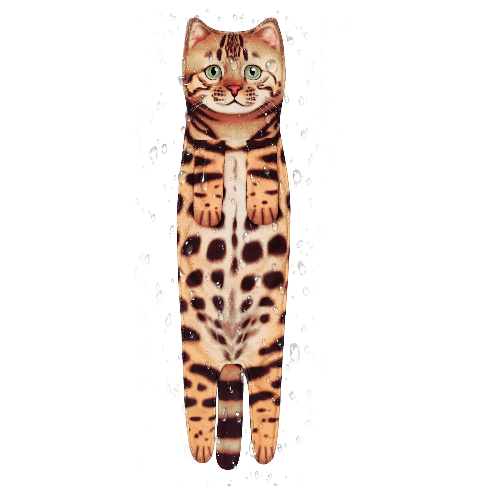 

Soft Cat Hand Towels Bathroom Decorative Cat Shaped Towels for Cat Lovers Gifts Durable Comfortable Absorbent Towels 2022