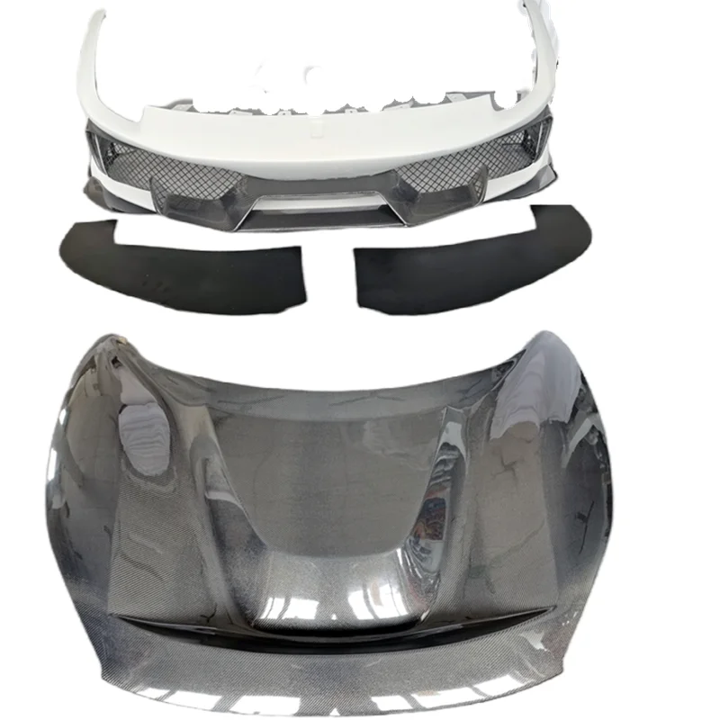 

Applicable to Ferrari 488gtb modification and upgrading pista style kit Front bumper and hood