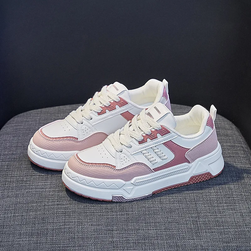 Small white shoes female 2023 spring new breathable student board shoes ins tide Korean version of high increase muffin shoes