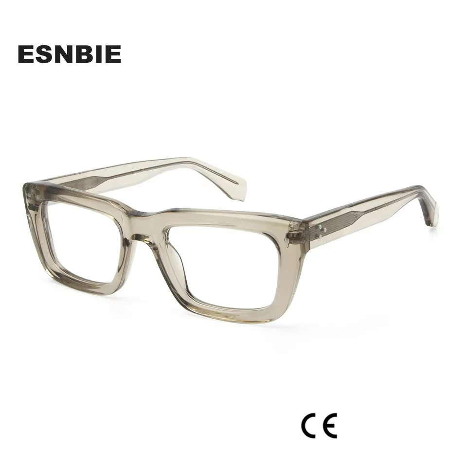 Брендовые дизайнерские большие прямоугольные ацетатные оправы для очков в стиле