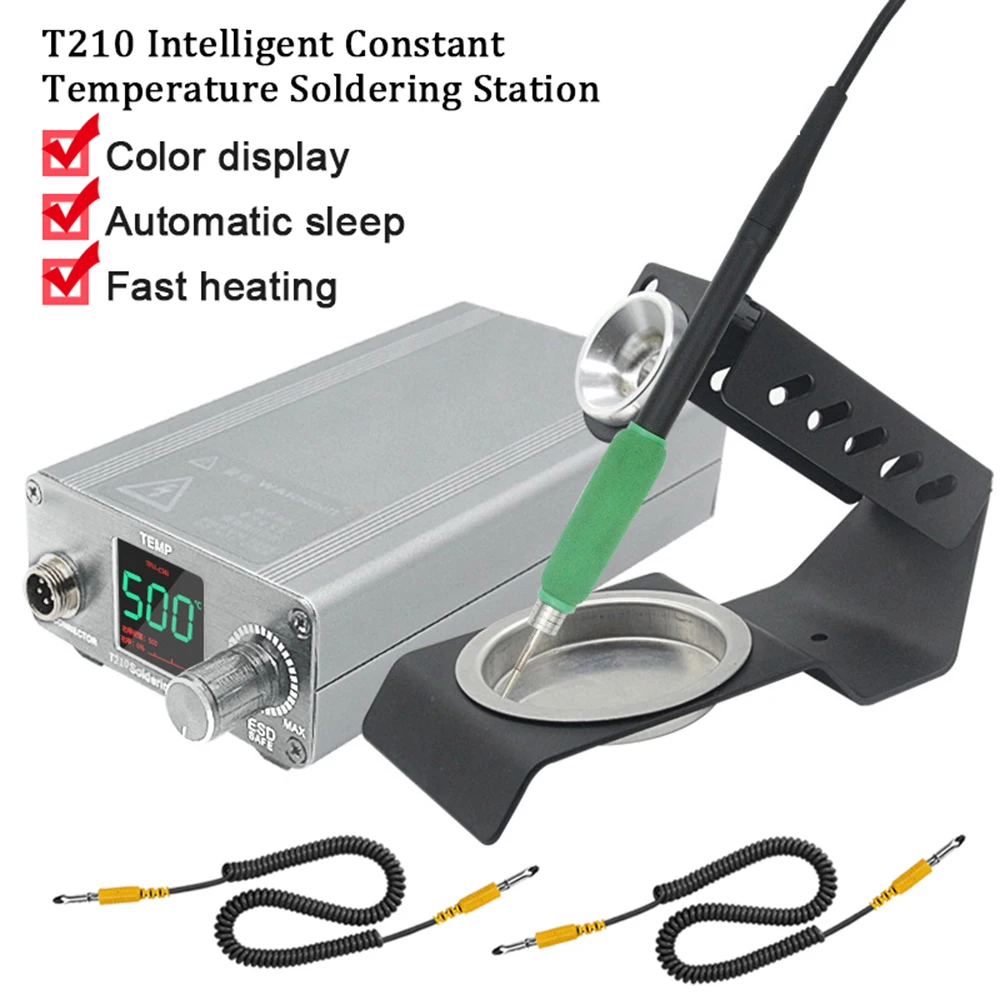 T210 Soldering Station OLED Digital Adjustment Auto Sleep 1s-1.5s Quick Heating JBC 210 Micro Electronic Repair Welding Tools