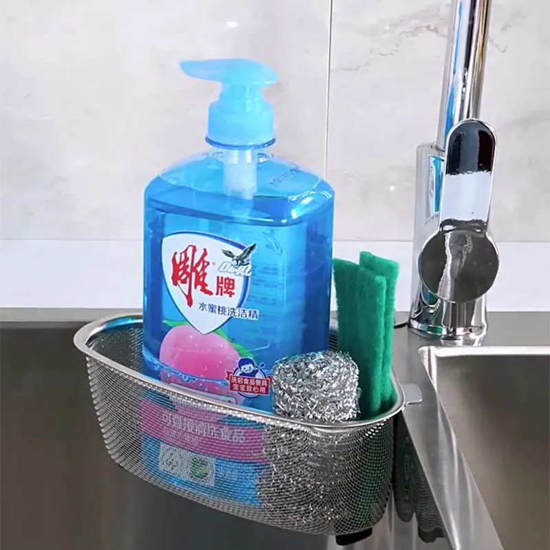 1 шт. треугольная сливная корзина для раковины из нержавеющей стали