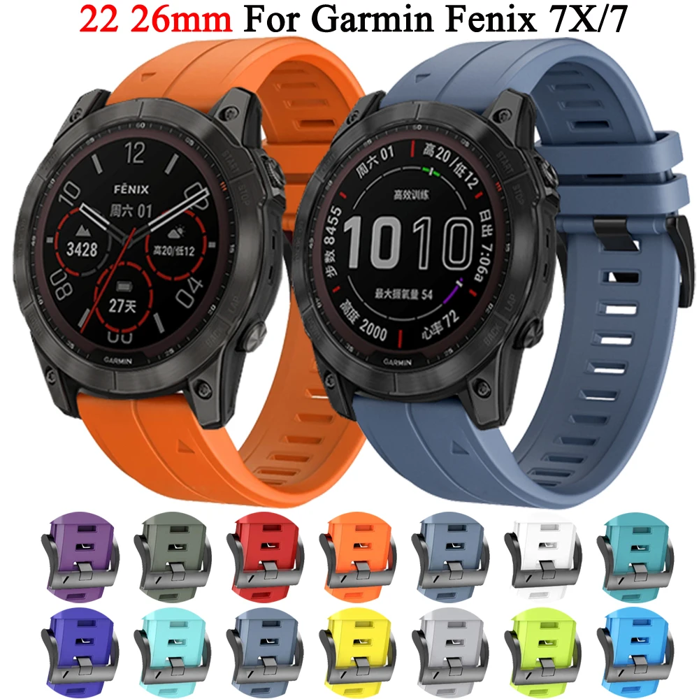 

Ремешок для смарт-часов Garmin Fenix 6X 6 Pro 5X 5 Plus 7X 7 3 3HR, быстросъемный браслет Forerunner 935 945, 22 26 мм