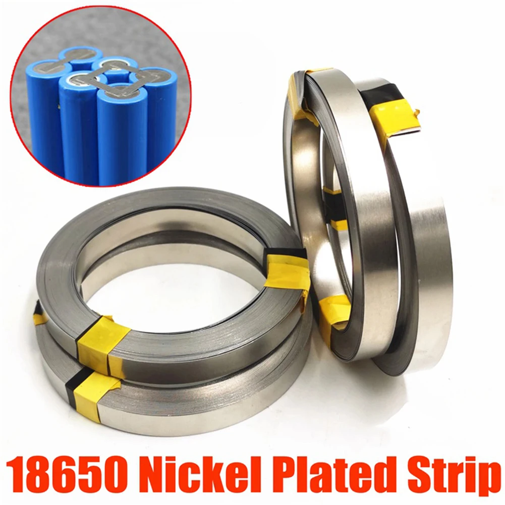 

10m 18650 Li-ion Battery Nickel Sheet 1 Roll Nickel Plating Strip Nickel Plated Strip Taps for 0.1mm 0.2mm Battery Welder