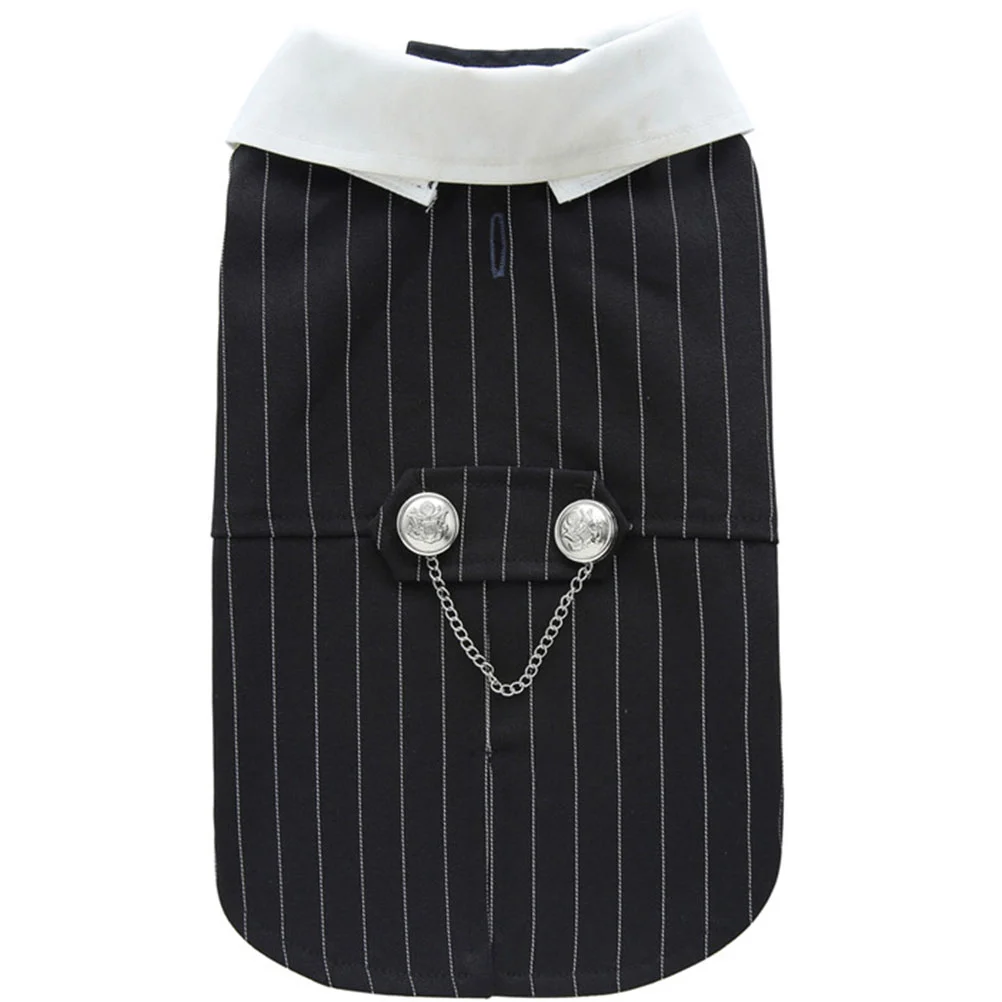 

Pet Tuxedo Blacj Dress Wedding Dog Tuxedo Shirt Dog Clothes Dog Formal Suit Polyester Wedding Puppy Suit