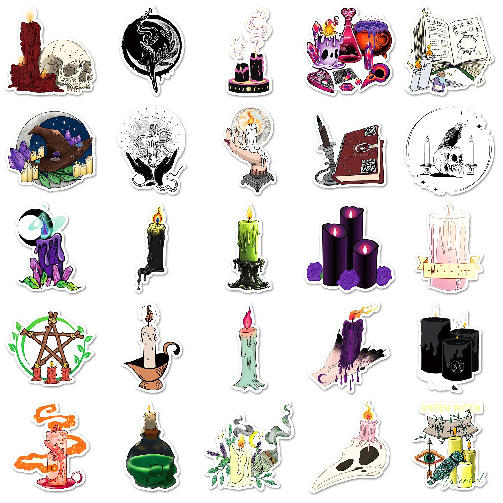 10/30/50 шт. наклейки в готическом стиле