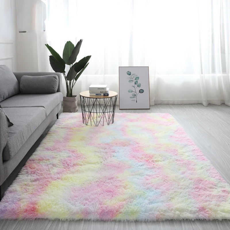 

Fluffy Carpet For Living Room Shaggy Bedroom Decor Fur Rugs Decoration Store Hotel Area Rugs Home Floor Door Mat